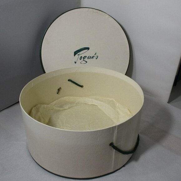 Vintage Pogue's Dept Store Cincinnati Ohio Cardboard Hatbox Hat Box - Picture 5 of 8